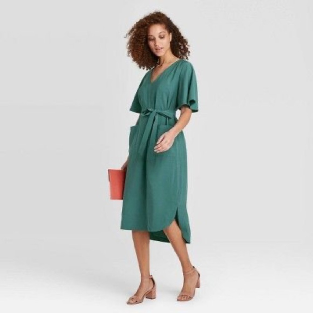 womens short sleeve utility dress a new day